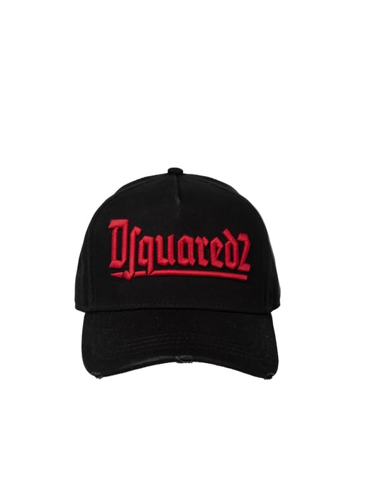 Dsquared2 Gorra de beisbol del hombre negro - Image 1