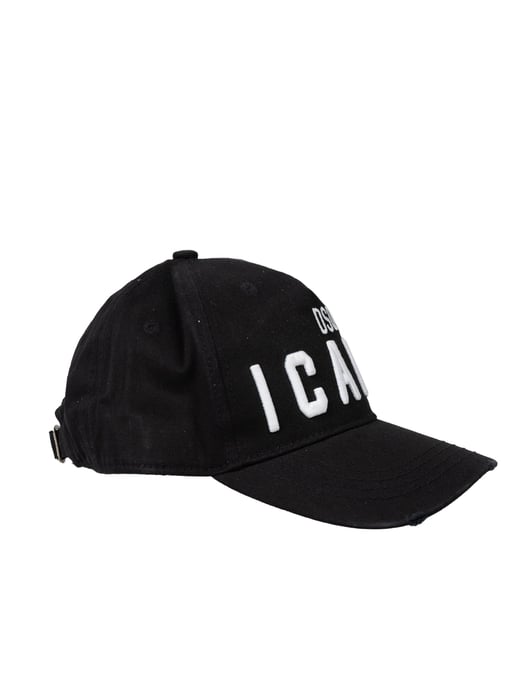 Dsquared2 Gorra de beisbol del hombre negro - Image 2