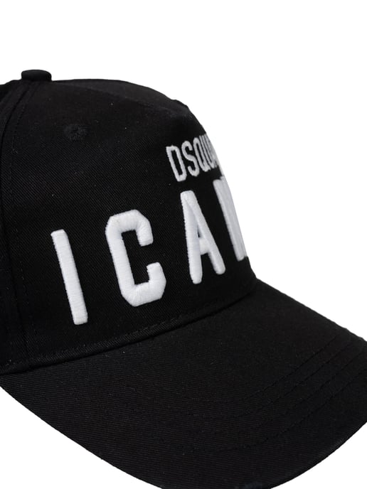 Dsquared2 Gorra de beisbol del hombre negro - Image 3