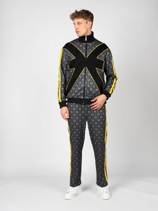 John Richmond Sudadera del hombre negro, amarillo, Gris - Image 2