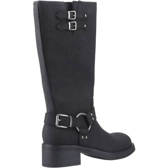 Botas de caña alta negras con tacón para mujer de imitación cuero Rocket Dog Nash - Image 2