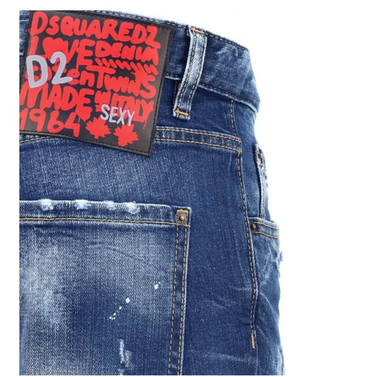 Pantalones Vaqueros Azul Oscuro Con Salpicaduras De Pintura Sailor Jean De Dsquared2 - Image 3