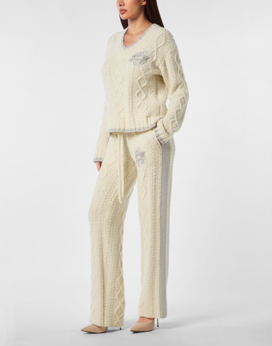 Loose Fit V-Neck Sweater - Image 5