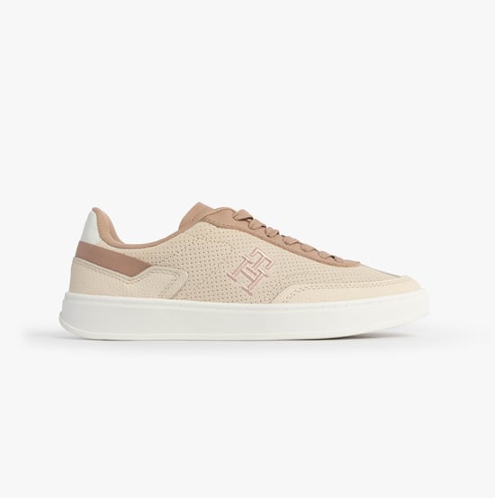 Zapatillas Tommy Hilfiger Th Monogram para Mujeres Muslin/Claystone - Image 1