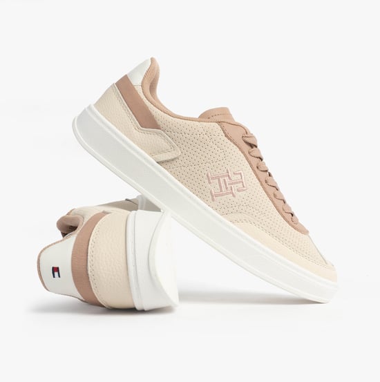 Zapatillas Tommy Hilfiger Th Monogram para Mujeres Muslin/Claystone - Image 2