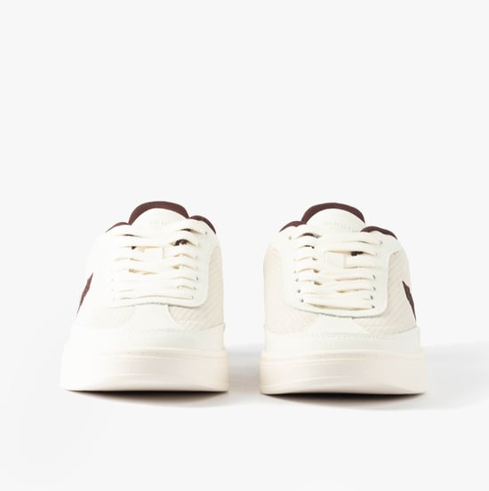 Zapatillas Tommy Hilfiger Th Heritage para mujer, blanco/borgoña terciopelo - Image 4