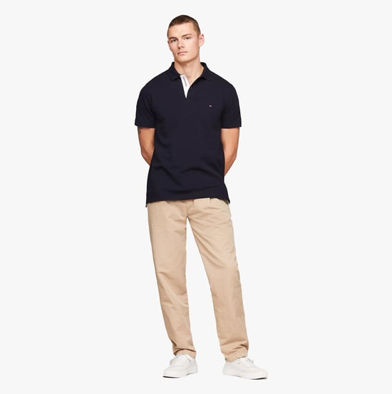 Zapatillas de Hombre Tommy Hilfiger Cupset Rwb de Cuero Blancas - Image 2