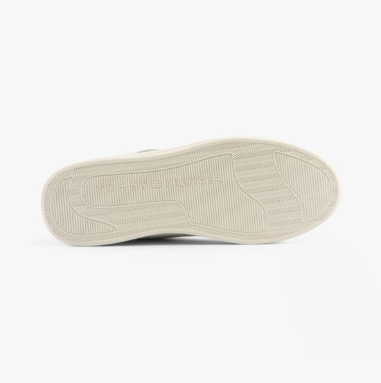 Zapatillas Tommy Hilfiger Flag Basket para mujer Ecru/Rosa caprichoso - Image 3