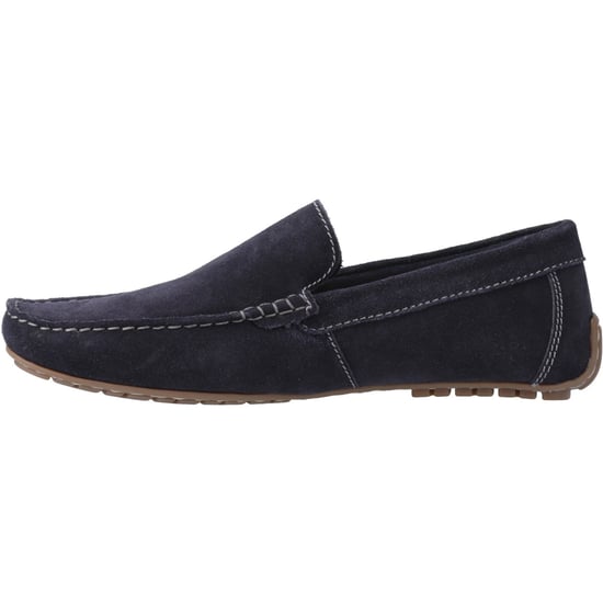 Hush Puppies Ralph Suede Leather Men's Navy Loafers - Image 4