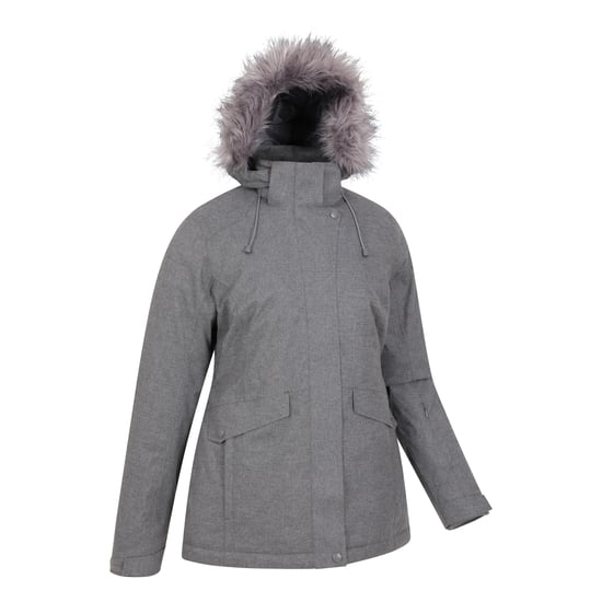 Mountain Warehouse Womens/Ladies Snow II Waterproof Ski Jacket (Grey) - Image 3