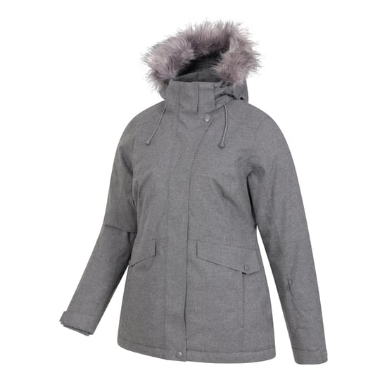 Mountain Warehouse Womens/Ladies Snow II Waterproof Ski Jacket (Grey) - Image 4