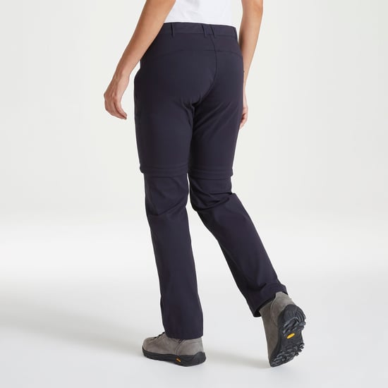 Craghoppers Womens/Ladies Kiwi Pro II Convertible Trousers (Dark Navy) - Image 2