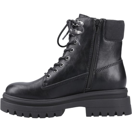 Botas de media caña negras de mujer con tacón de imitación de cuero Rocket Dog Danie - Image 4