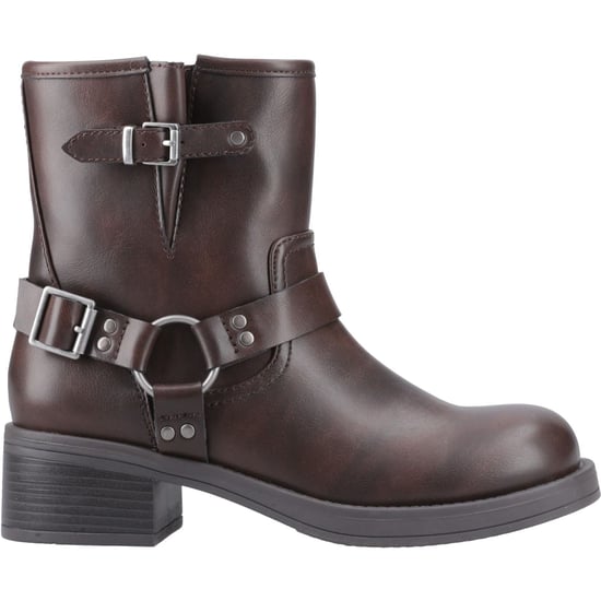Botines de tacón para mujer de imitación de piel marrones Rocket Dog Nino - Image 5