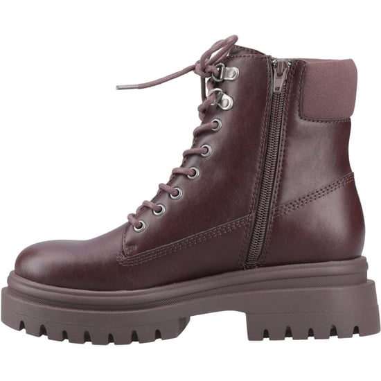 Botas de Media Pantorrilla con Tacón para Mujer en Cuero Sintético Marrón Oscuro Rocket Dog Danie - Image 4