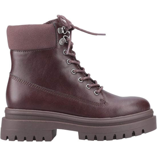 Botas de Media Pantorrilla con Tacón para Mujer en Cuero Sintético Marrón Oscuro Rocket Dog Danie - Image 5