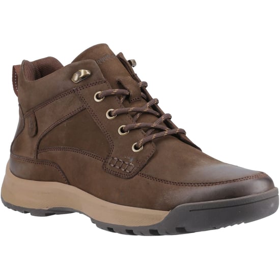 Botas de tobillo de cuero marrón para hombre Hush Puppies Vernon - Image 1