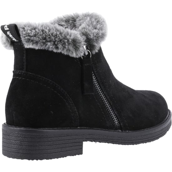 Botas de tobillo de invierno negras de ante para mujer Hush Puppies Marnie - Image 2