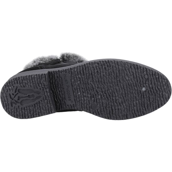 Botas de tobillo de invierno negras de ante para mujer Hush Puppies Marnie - Image 3