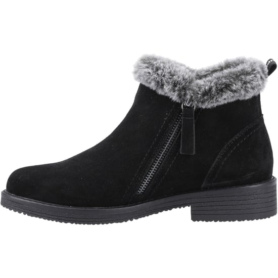 Botas de tobillo de invierno negras de ante para mujer Hush Puppies Marnie - Image 4