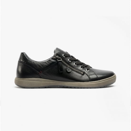 Josef Seibel Caren 12 Zapatillas de Cuero para Mujer Negras - Image 1