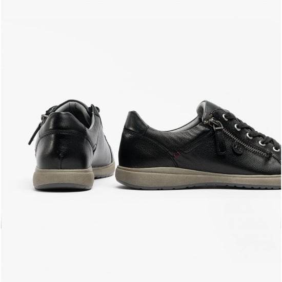 Josef Seibel Caren 12 Zapatillas de Cuero para Mujer Negras - Image 3