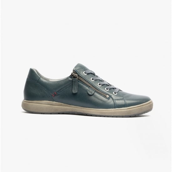 Zapatillas de cuero para mujer Josef Seibel Caren 12 Océano - Image 1
