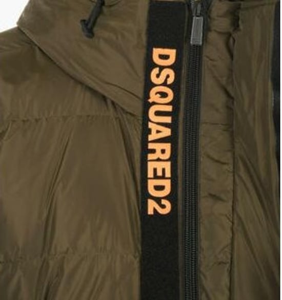 Chaqueta De Plumas Verde Militar Dsquared2 - Image 3