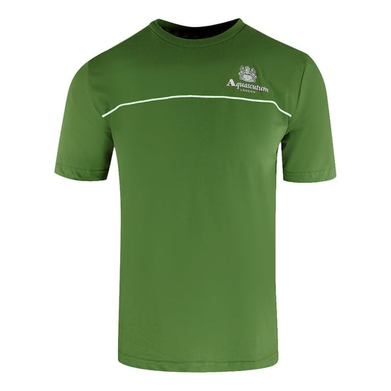 Camiseta Verde Militar Con Diseño De Ribete Activo Aquascutum - Image 1