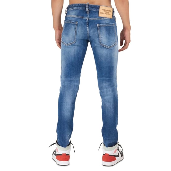 Pantalones Vaqueros Azules Ajustados Recortados De Dsquared2 - Image 2