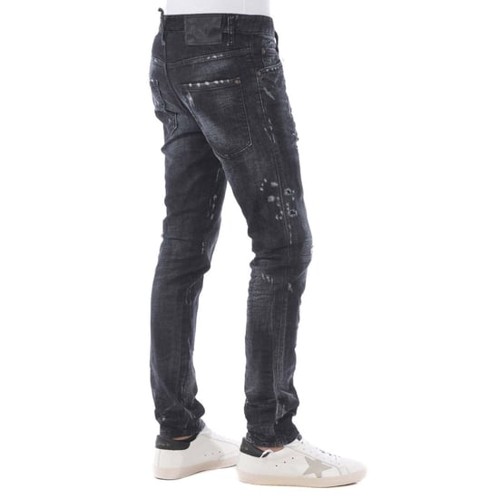 Pantalones Vaqueros Negros Con Dobladillo Encintado Y Estilo Skater De Dsquared2 - Image 2