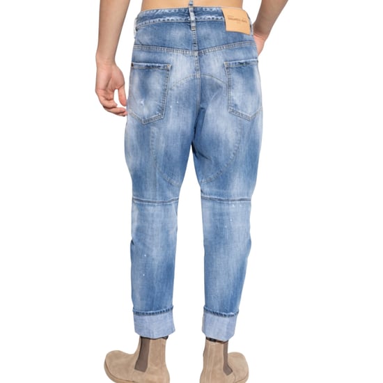 Pantalones Vaqueros Azules De Combate A Medida De Dsquared2 - Image 2