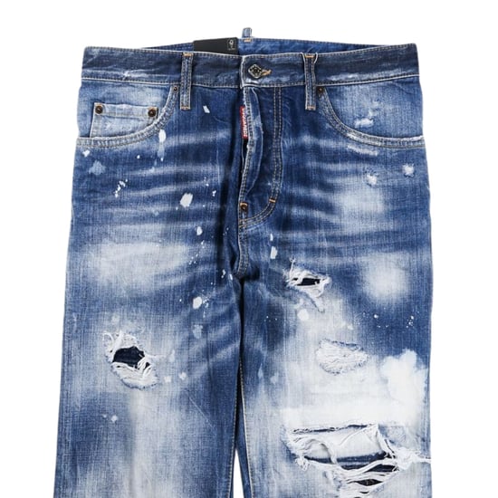 Pantalones Vaqueros Desgastados Azules Roadie Jean De Dsquared2 - Image 3