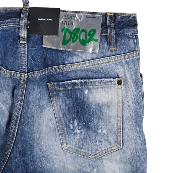 Pantalones Vaqueros Desgastados Azules Roadie Jean De Dsquared2 - Image 4