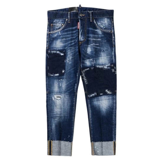 Pantalones Vaqueros Con Parche Azul Oscuro Sailor Jean De Dsquared2 - Image 1