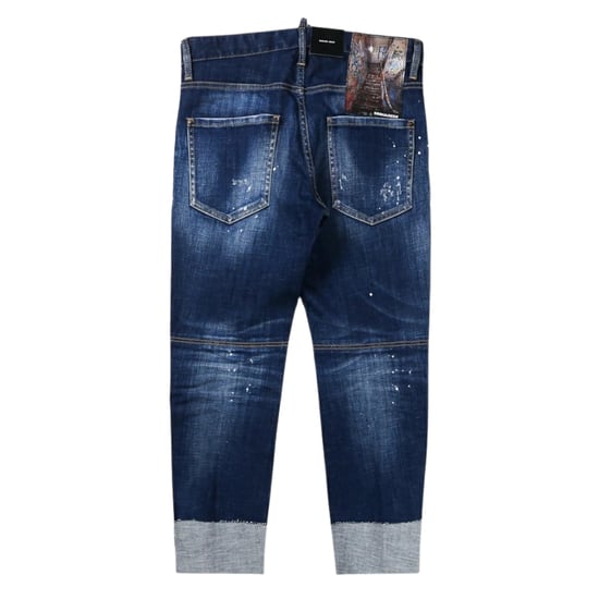 Pantalones Vaqueros Con Parche Azul Oscuro Sailor Jean De Dsquared2 - Image 2
