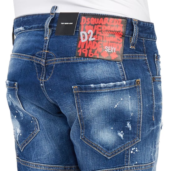 Pantalones Vaqueros Azules Rasgados Tidy Biker Jean De Dsquared2 - Image 4