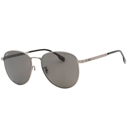 Gafas De Sol Hugo Boss Pz Grises Con Lentes Mate De Rutenio Oscuro Para Hombre - Image 2