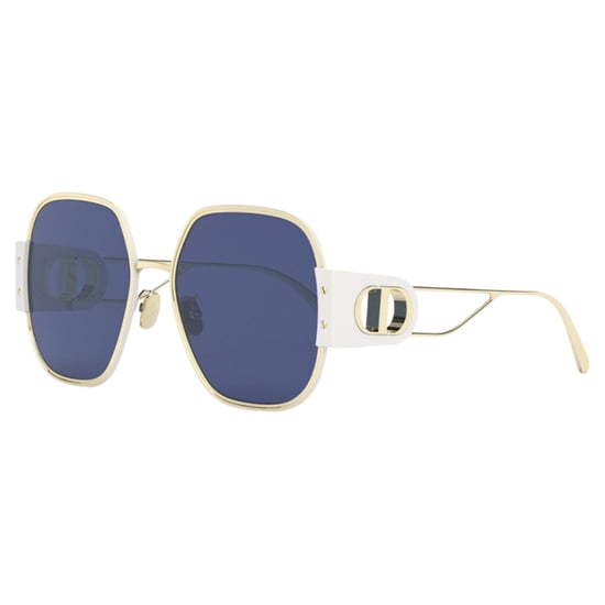 Gafas De Sol Dior 30montaigne Con Montura Marfil Y Lentes Azules - Image 2