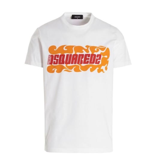 Camiseta Blanca Con El Logotipo De La Llama De Dsquared2 - Image 1