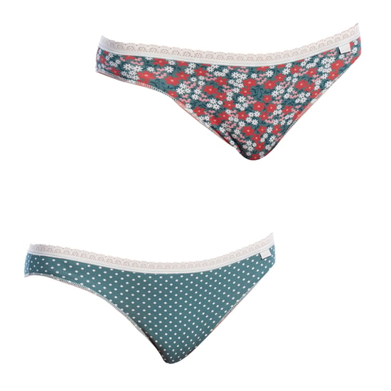 Pack 2 Braguitas Mini Coquettes Algodón 1032362 para Mujer - Image 1