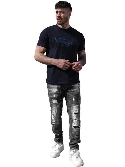 Enzo Milano - Vaqueros rotos para hombre - Image 5