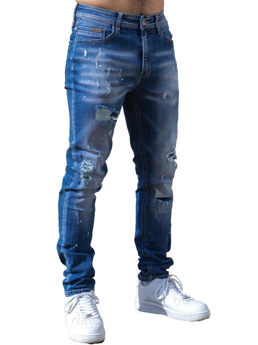 Enzo Milano - Vaqueros rotos para hombre - Image 2