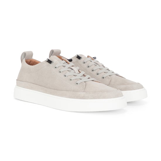 Justin Reess Zapatillas de deporte de cuero de ante gris para hombre - Josh - Image 3