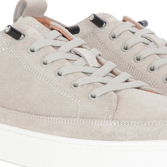 Justin Reess Zapatillas de deporte de cuero de ante gris para hombre - Josh - Image 4