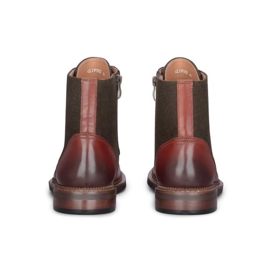 Botines de piel brogue marrón caqui para hombre de Justin Reess - Clifford - Image 4