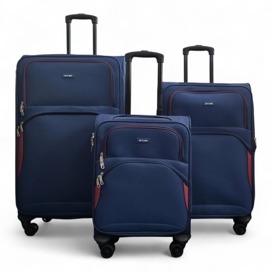 Maleta ligera azul marino suave expandible de 8 ruedas, equipaje de viaje - Image 2