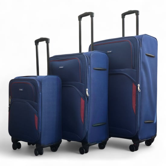 Maleta ligera azul marino suave expandible de 8 ruedas, equipaje de viaje - Image 5