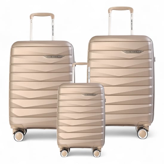 Maleta rígida resistente TSA color beige champán ahumado, 8 ruedas, equipaje de cabina, estuche de viaje para vacaciones - Image 1
