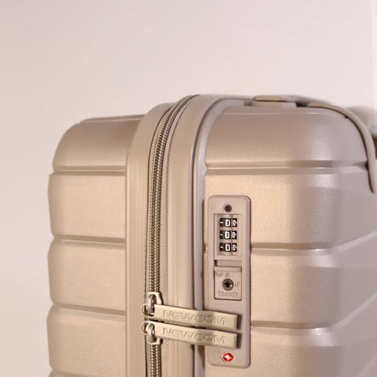 Maleta rígida resistente TSA color beige champán ahumado, 8 ruedas, equipaje de cabina, estuche de viaje para vacaciones - Image 6